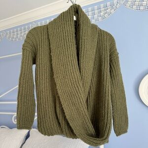 Wooden Ships Green Knit Sweater